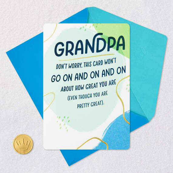 Thanks for Being So Awesome Father's Day Card for Grandpa, , large image number 5