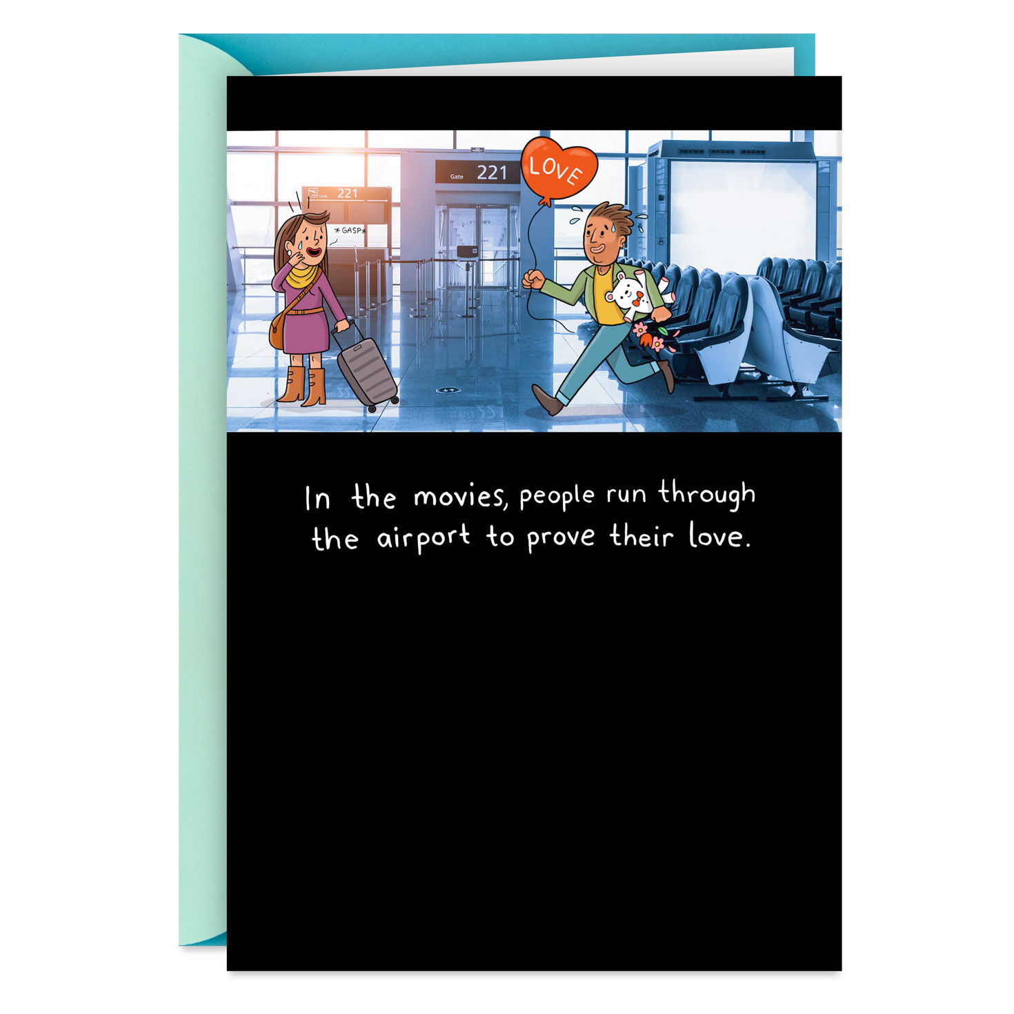 Anything Except Running Funny Romantic Love Card