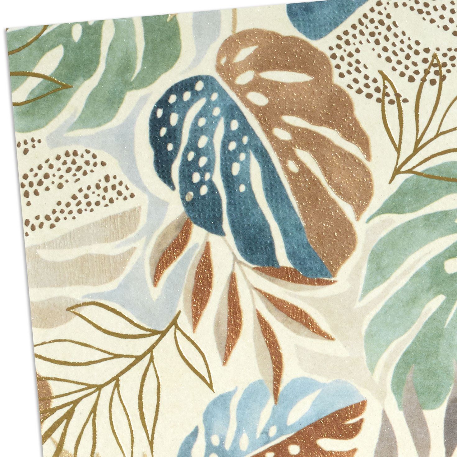 Tropical Leaves Blank Card Card Front Detail image number 3