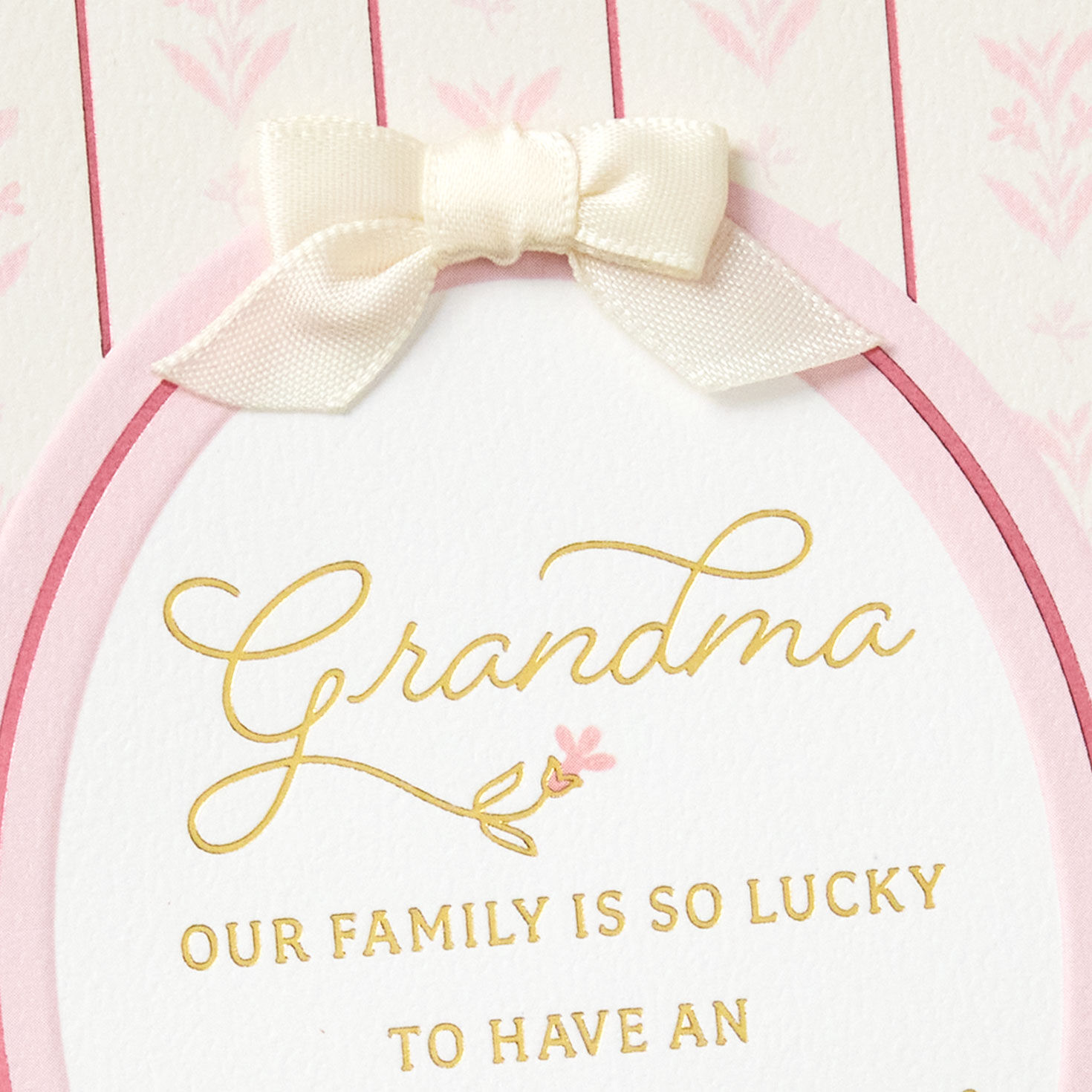 Oval Frame Family Mother's Day Card for Grandma Card Front Detail image number 4
