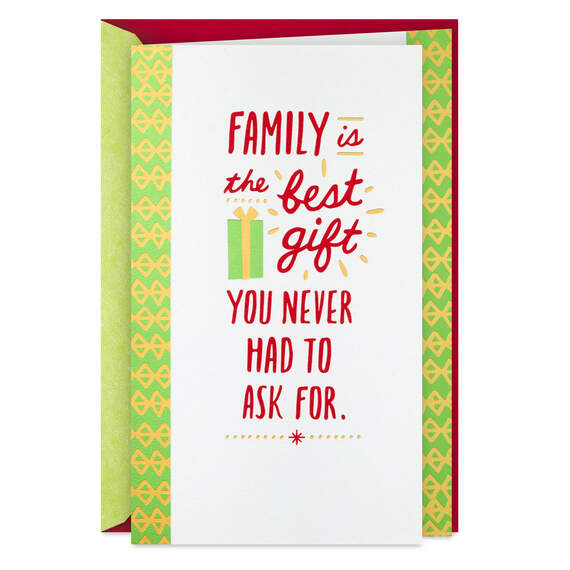 Family Is the Best Gift Christmas Card, , large image number 1
