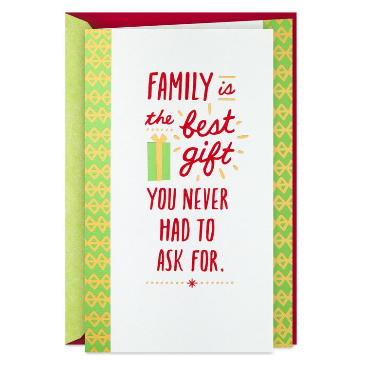 Family Is the Best Gift Christmas Card