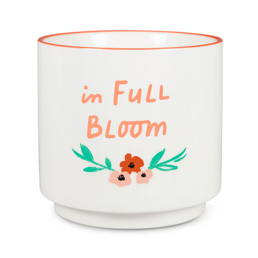 In Full Bloom Ceramic  Planter, 