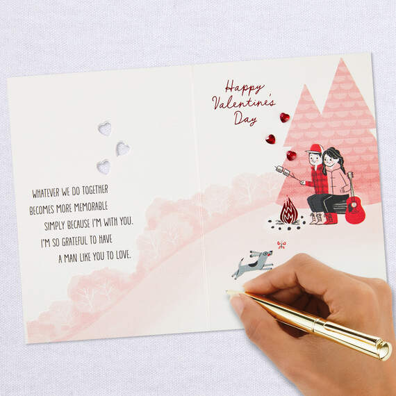 Grateful for a Man Like You Valentine's Day Card for Him, , large image number 6
