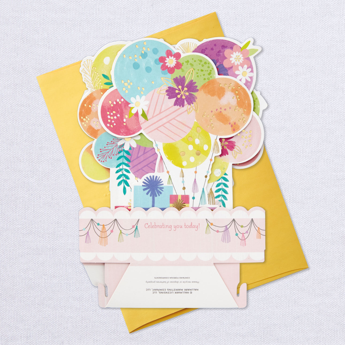 Balloons Musical 3D Pop-Up Birthday Card With Light for only USD 9.99 | Hallmark
