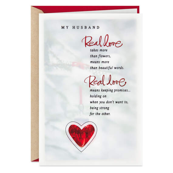 Real Love Christmas Card for Husband, , large image number 1