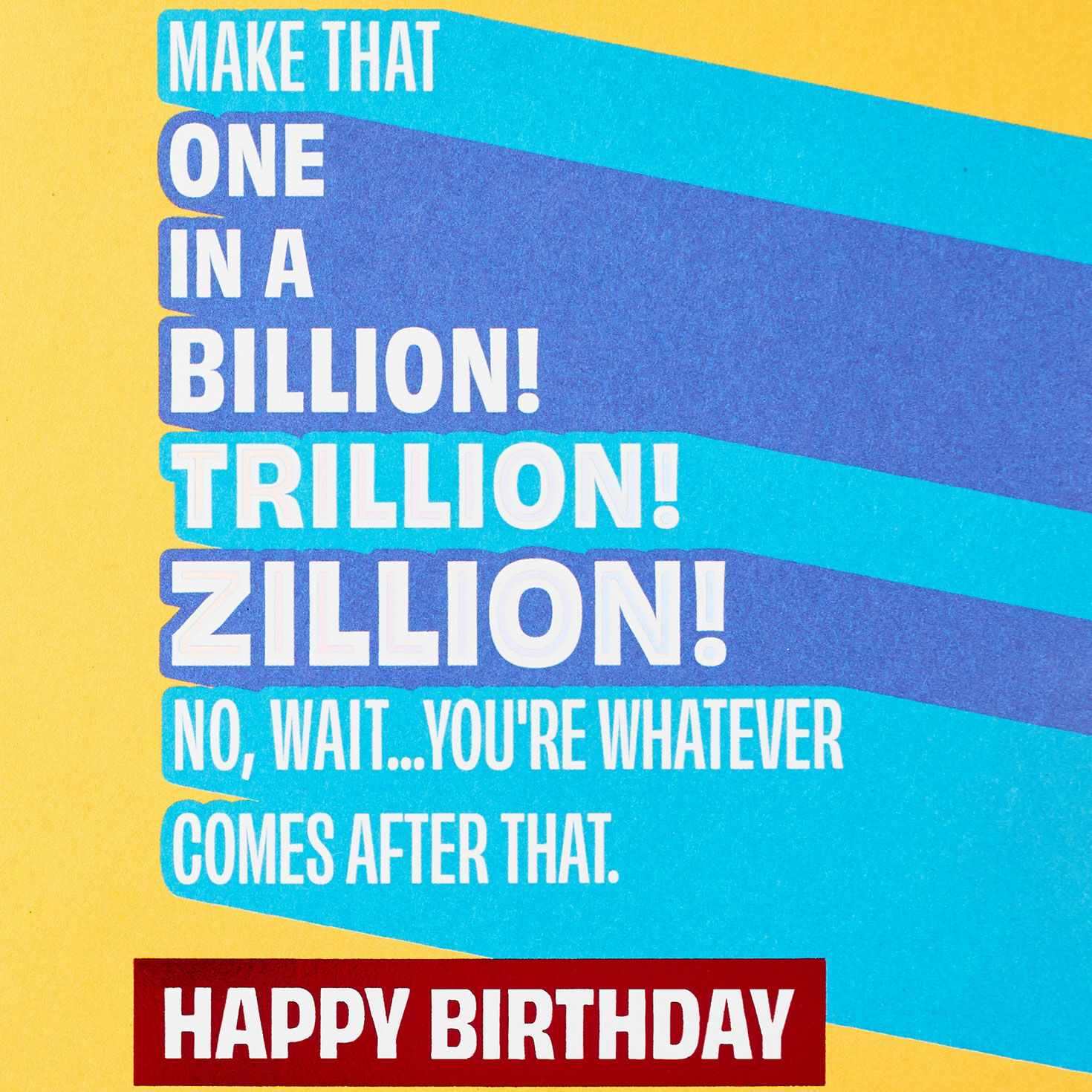 You're One in a Zillion and More Birthday Card for Grandson for only USD 4.59 | Hallmark