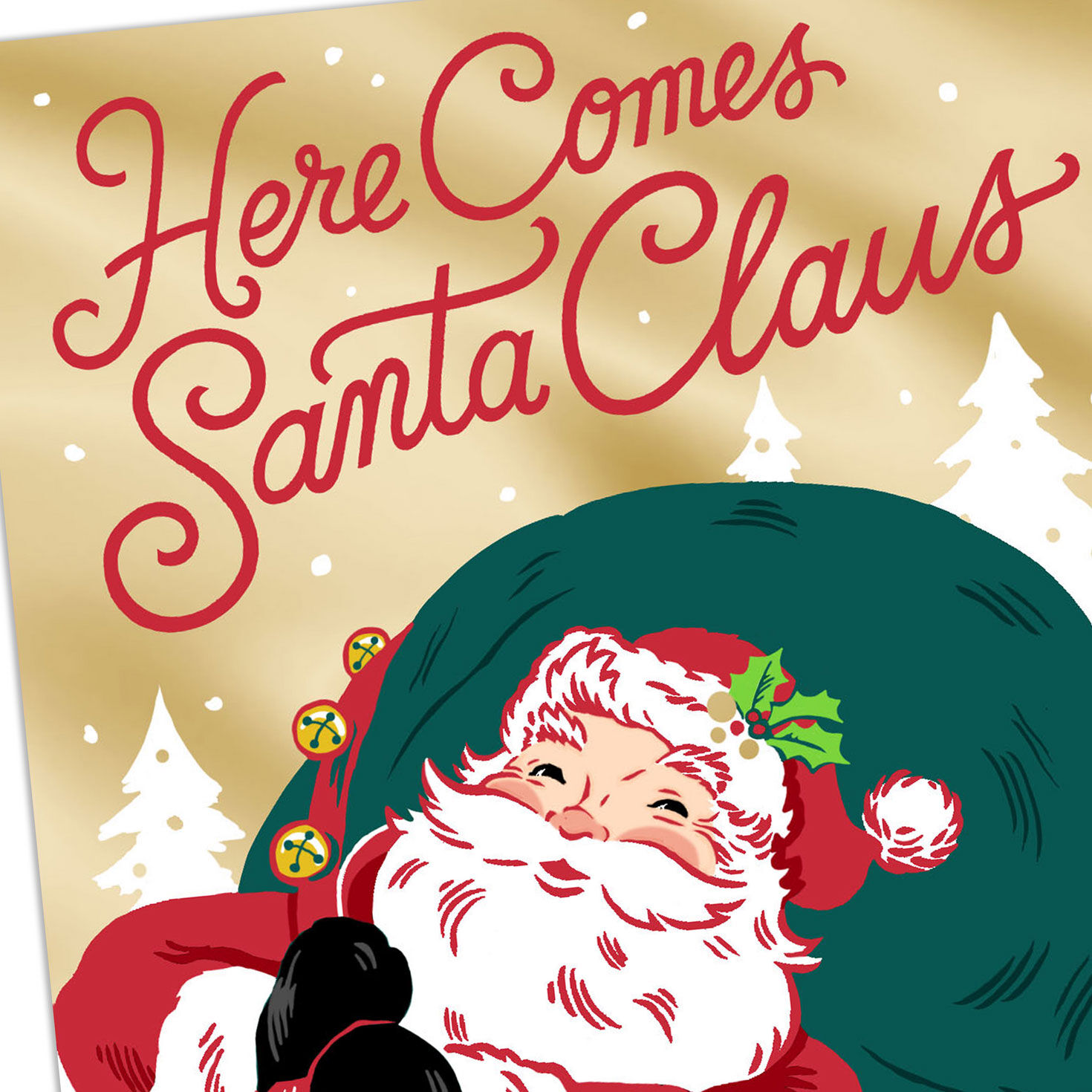 Here Comes Santa Claus Money Holder Christmas Card, , large image number 5