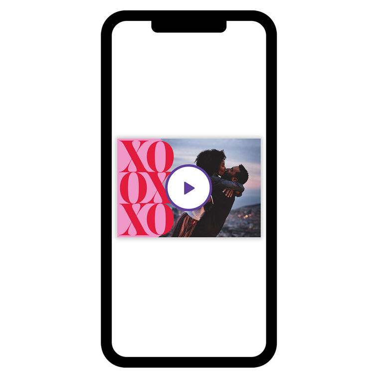 Modern XOXO Love eCard