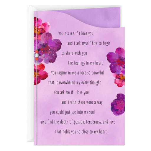 You Ask Me If I Love You Love Card, 
