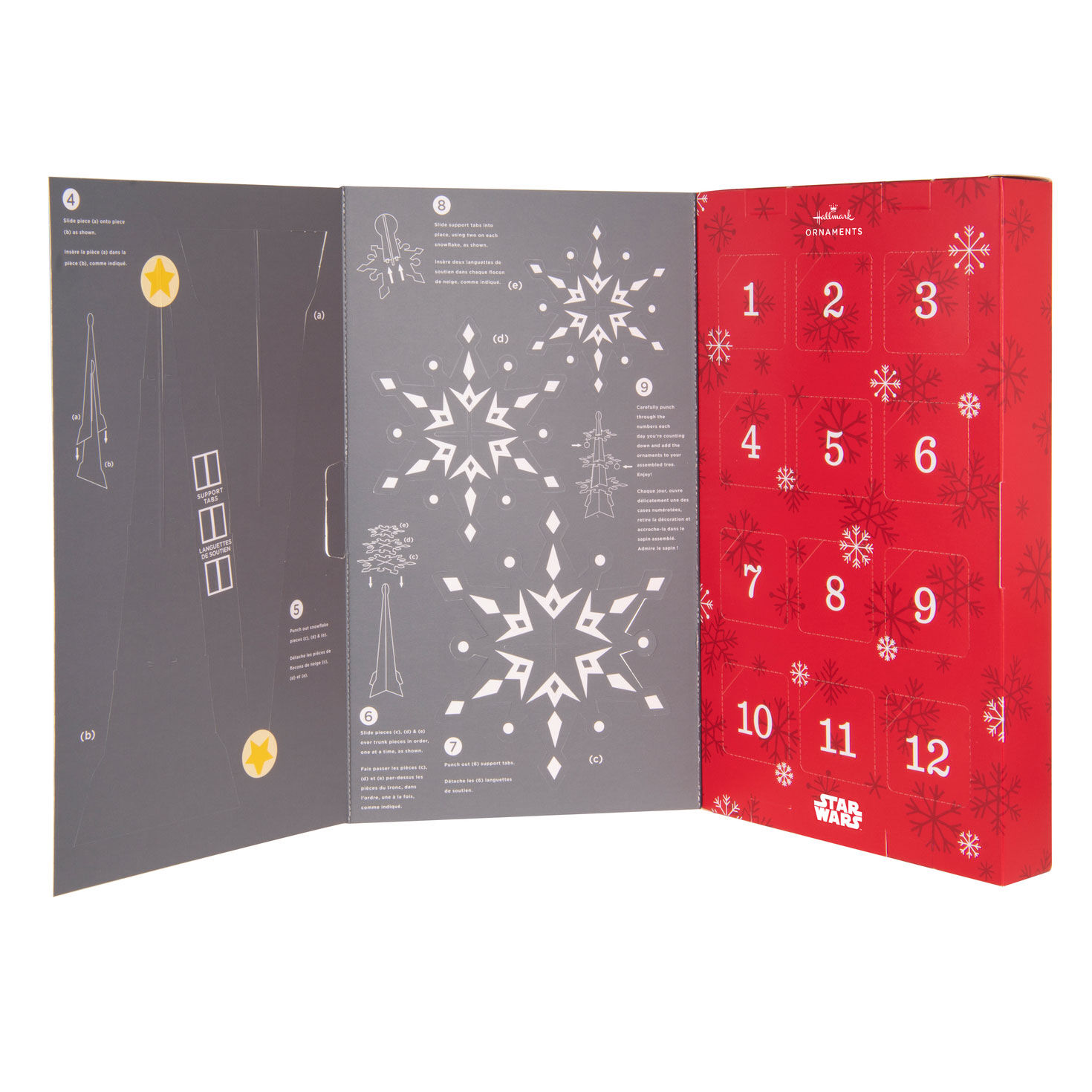 Star Wars&trade; Hallmark Countdown Calendar Paper Tree Set With 12 Mini Ornaments, , large image number 7