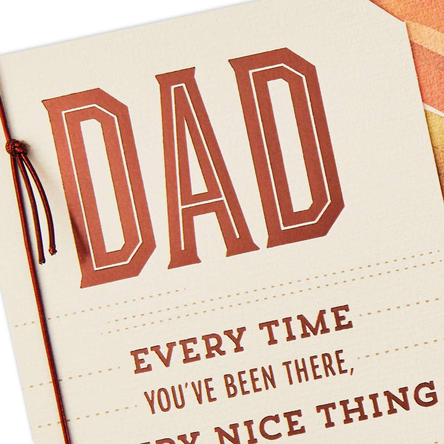 Watercolor Chevron Stripes Dad Father's Day Card Card Front Detail image number 4