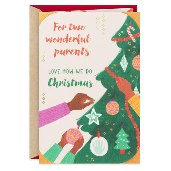 You Two Make the Season Magical Christmas Card for Parents, , large image number 1