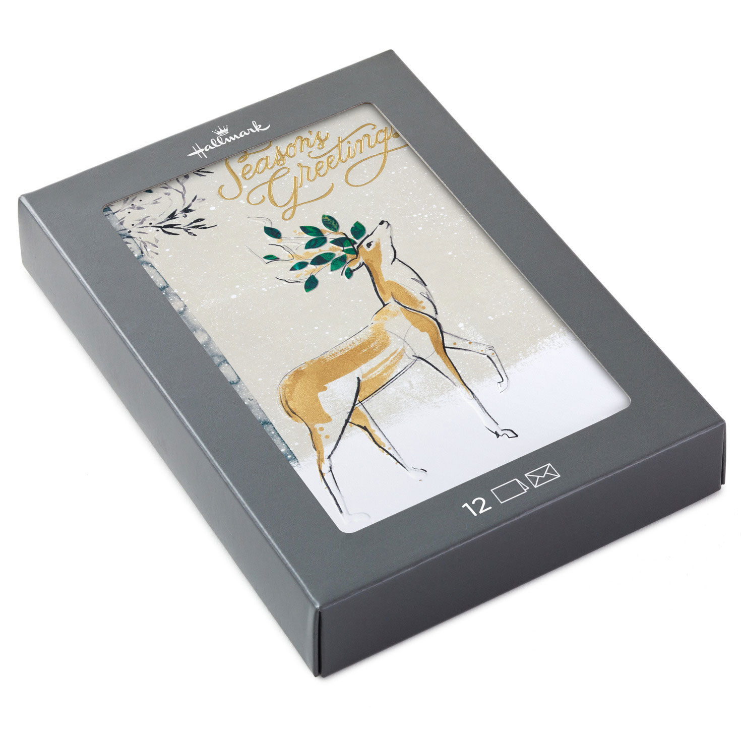 Stately Deer in Snow Boxed Christmas Cards, Pack of 12 for only USD 17.49 | Hallmark