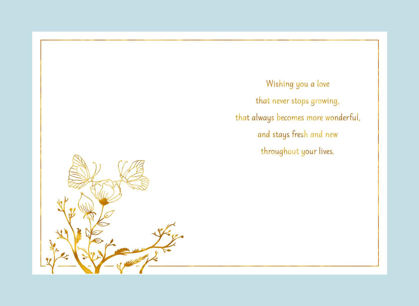 Wishing You Love Wedding Card for Nephew and Wife