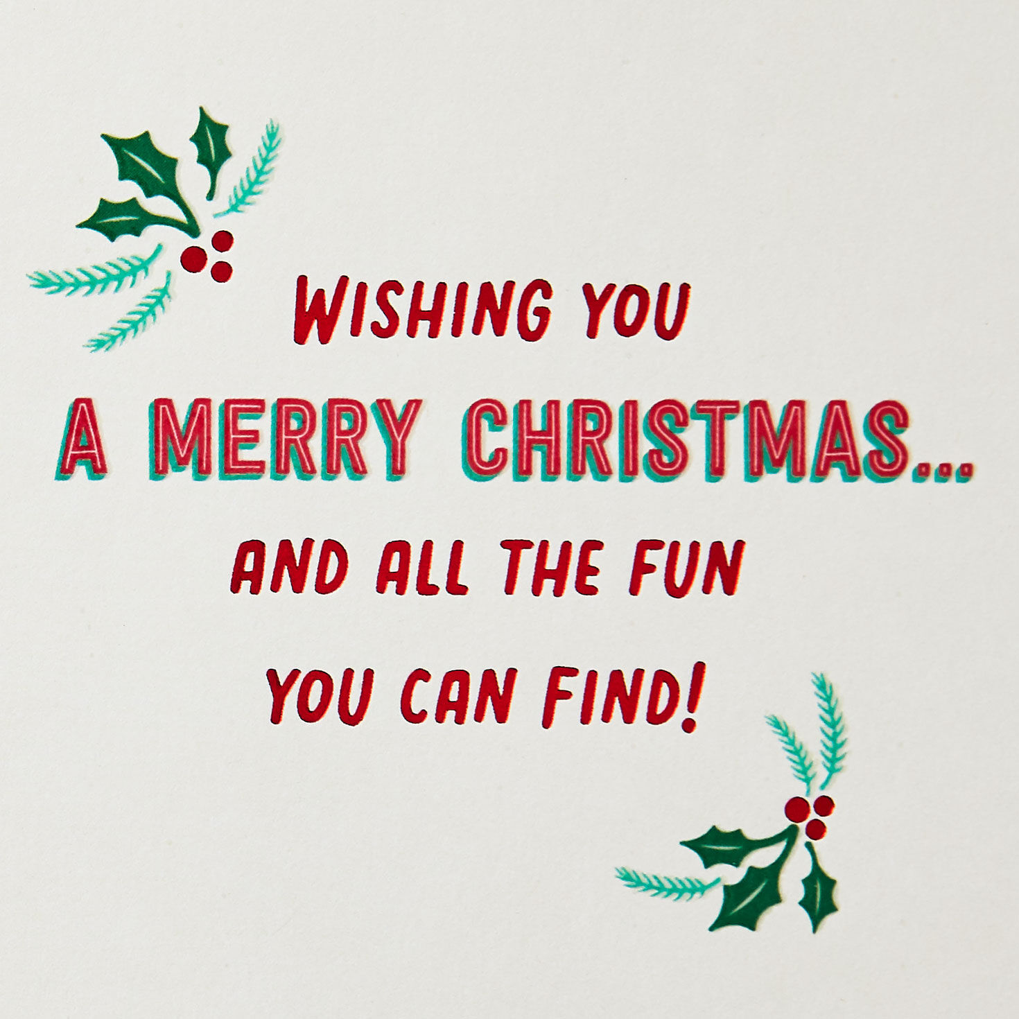 Hallmark Channel Christmas Movie Bingo Christmas Card Sentiment image number 2