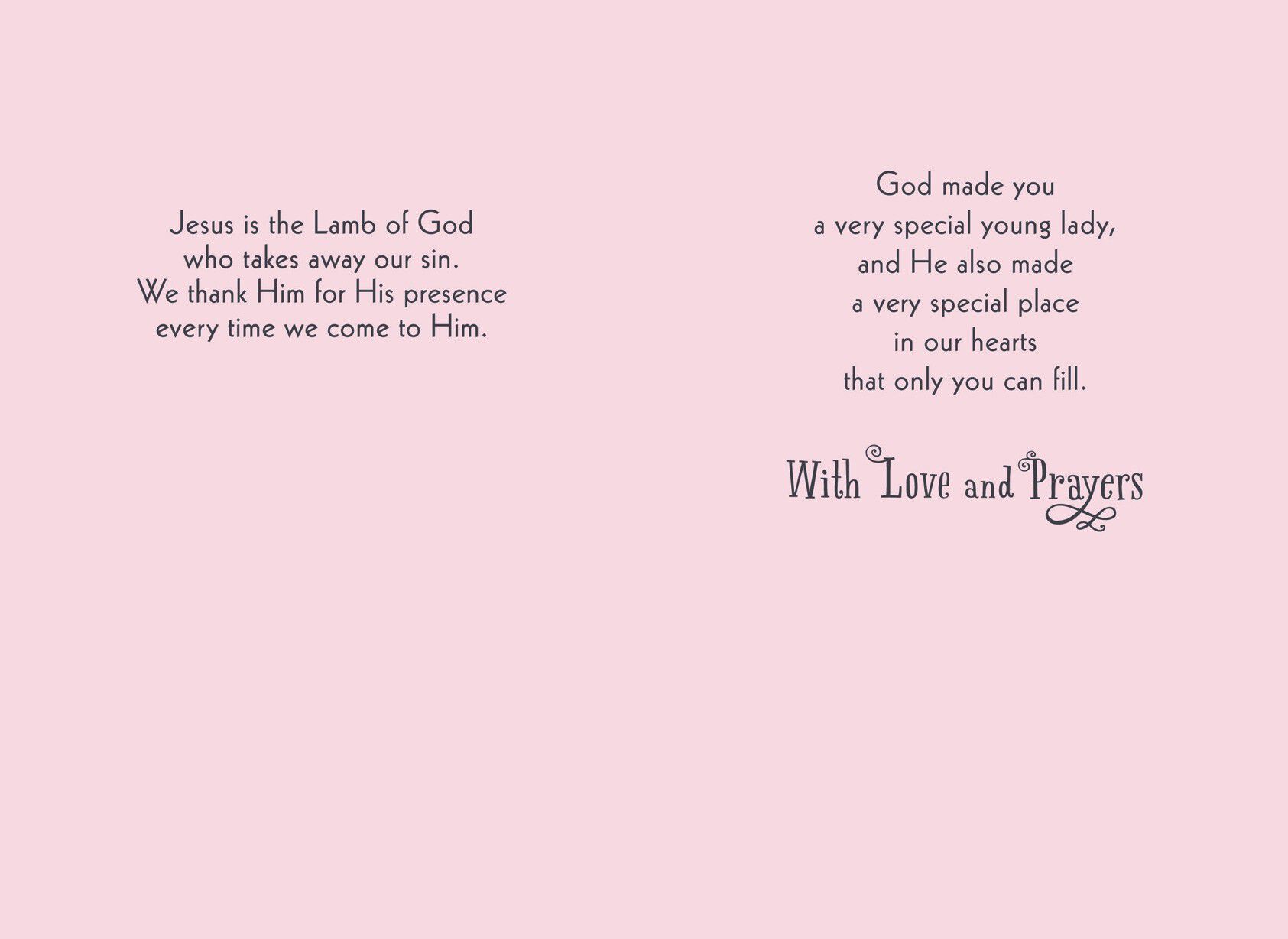 A Special Great-Granddaughter First Communion