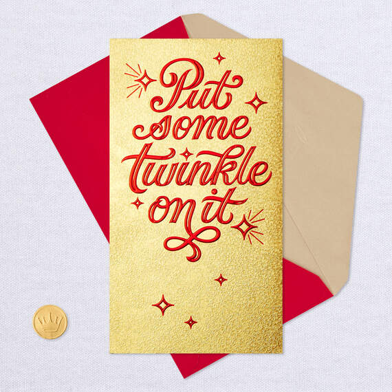 Put Some Twinkle on It Money Holder Christmas Card, , large image number 5