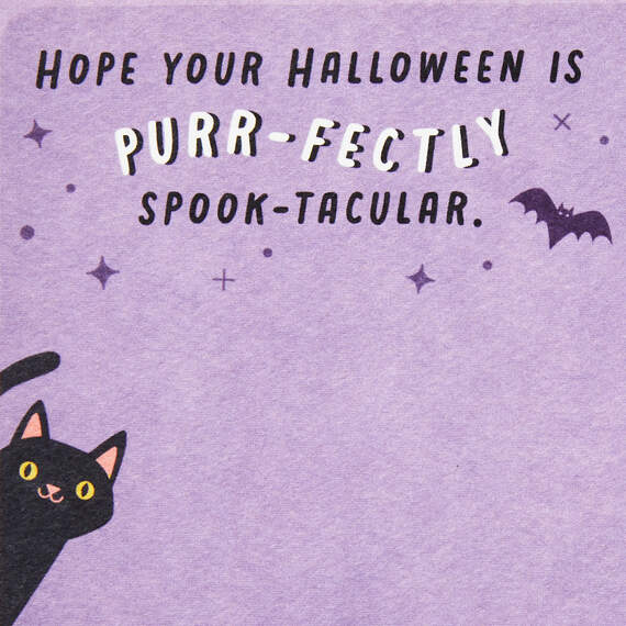 Purr-fectly Spooktacular Halloween Postcard, , large image number 3