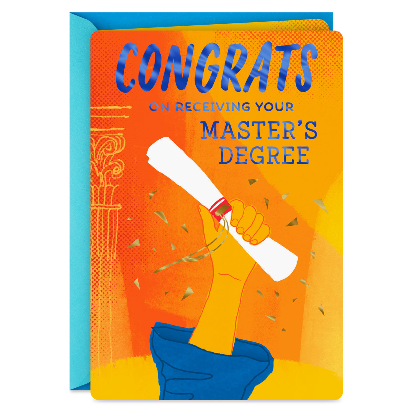 Many Are Watching With Pride and Admiration Master's Degree Graduation Card