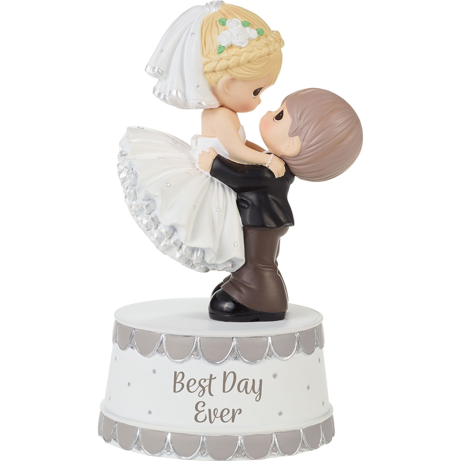 Precious Moments Bride and Groom Best Day Ever Musical Figurine 6 Figurines Hallmark