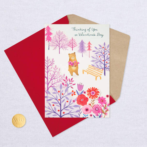 Thinking of You Bear Pop-Up Valentine's Day Card, , large image number 6