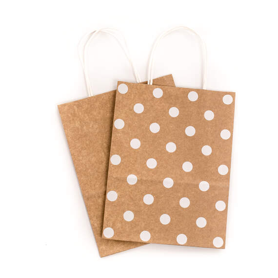 10.7" 12-Pack Assorted Kraft Paper Gift Bags, , large image number 4
