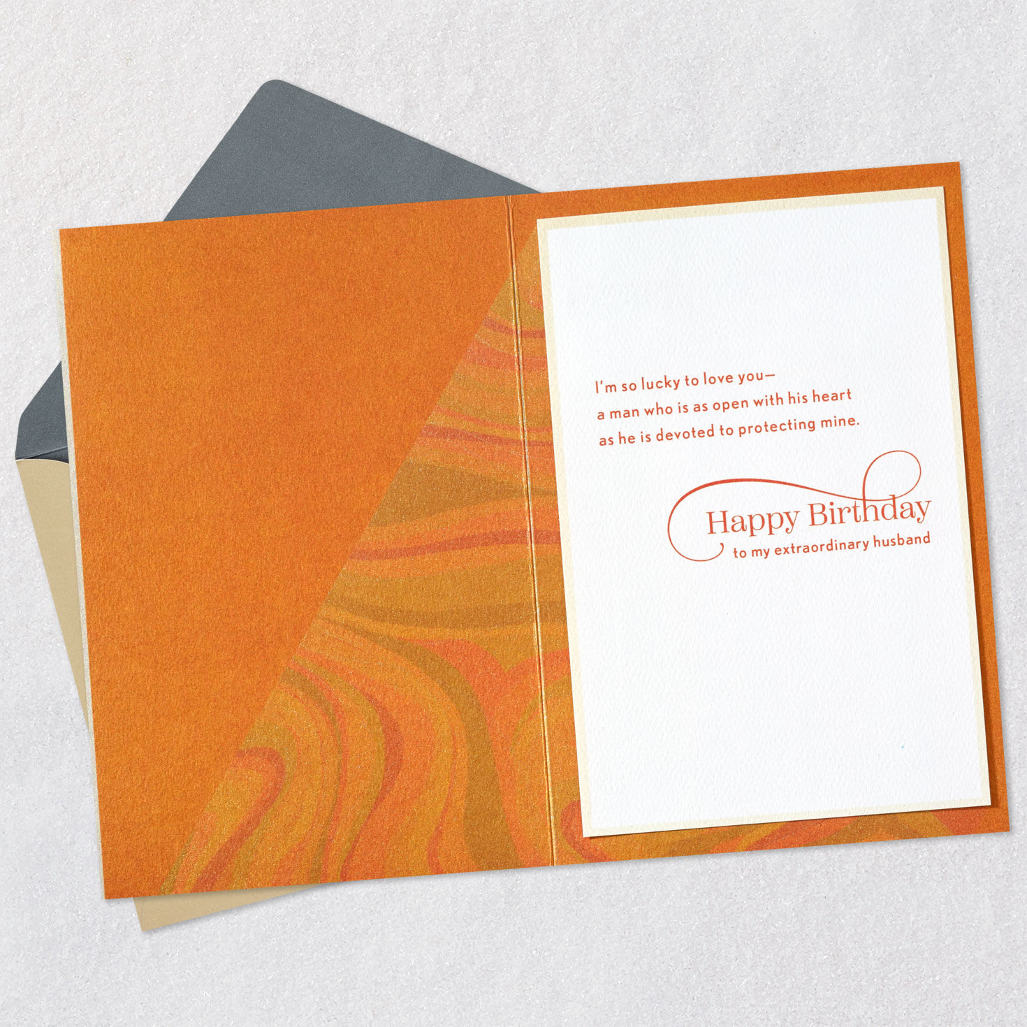 Lucky to Love You Birthday Card for Husband, , large image number 3