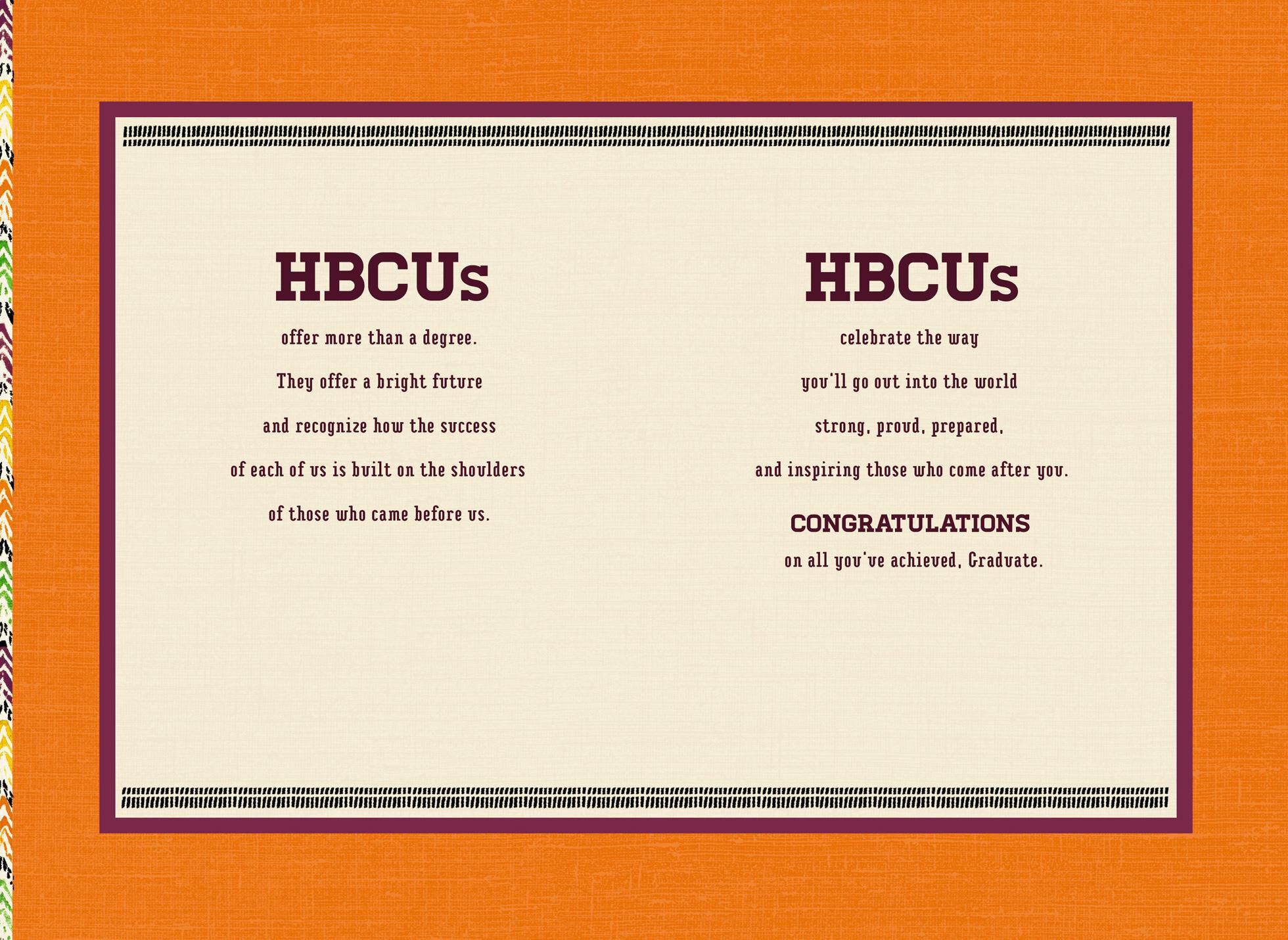 Strong, Proud, Prepared HBCU Graduation Card