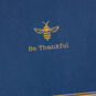 Gold Bee on Dark Blue Thank You Note Cards Pack card front detail image number 3