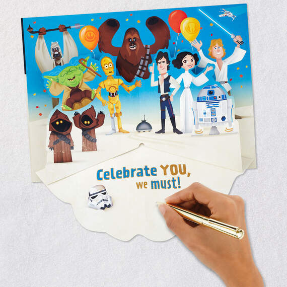 Star Wars™ Yoda™ Pop-Up Father's Day Card, , large image number 6