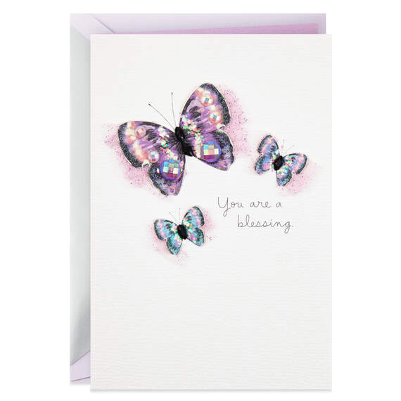 You Are a Blessing Beautiful Butterflies Birthday Card