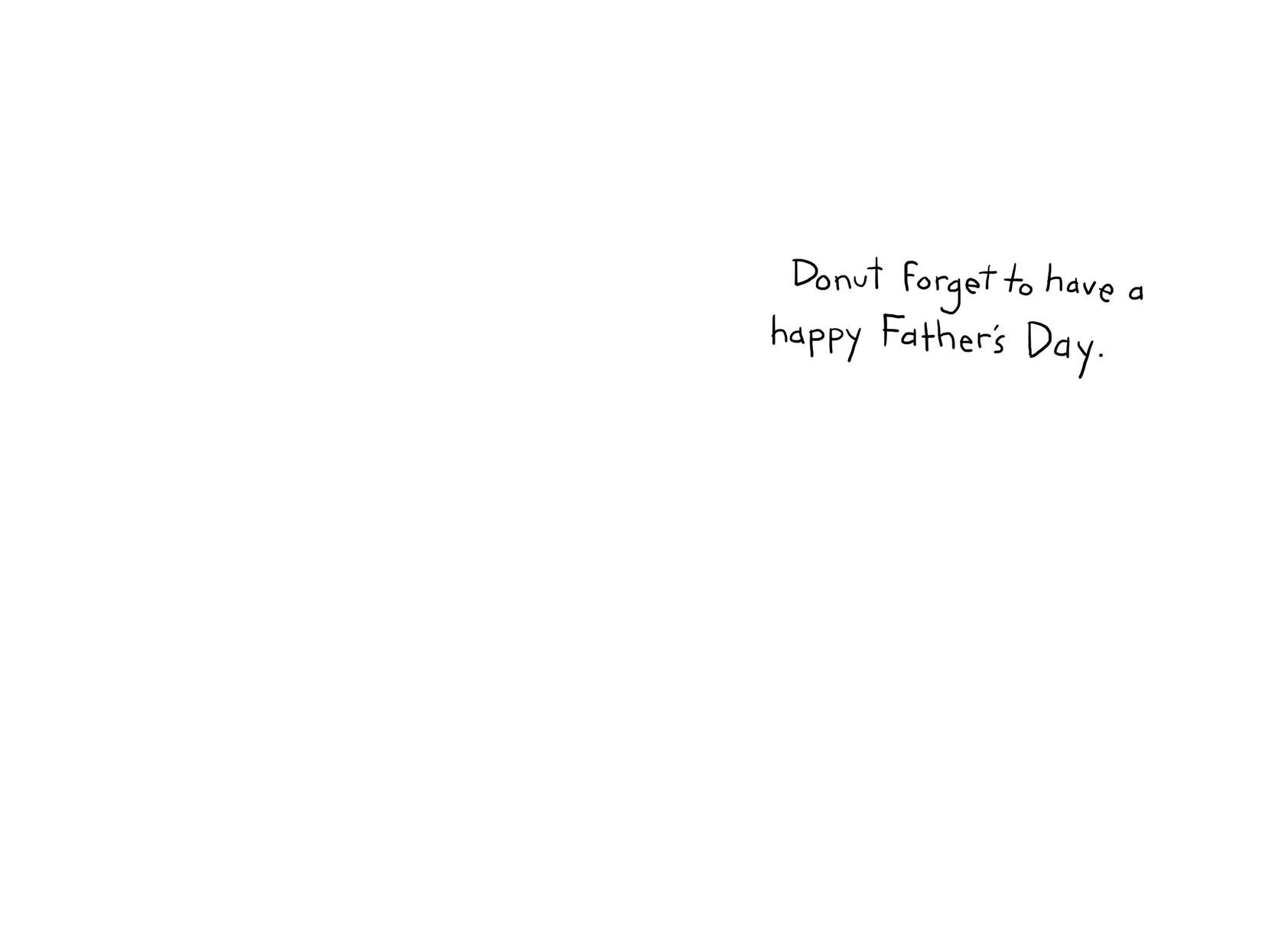 Talking Donuts Funny Father's Day Card