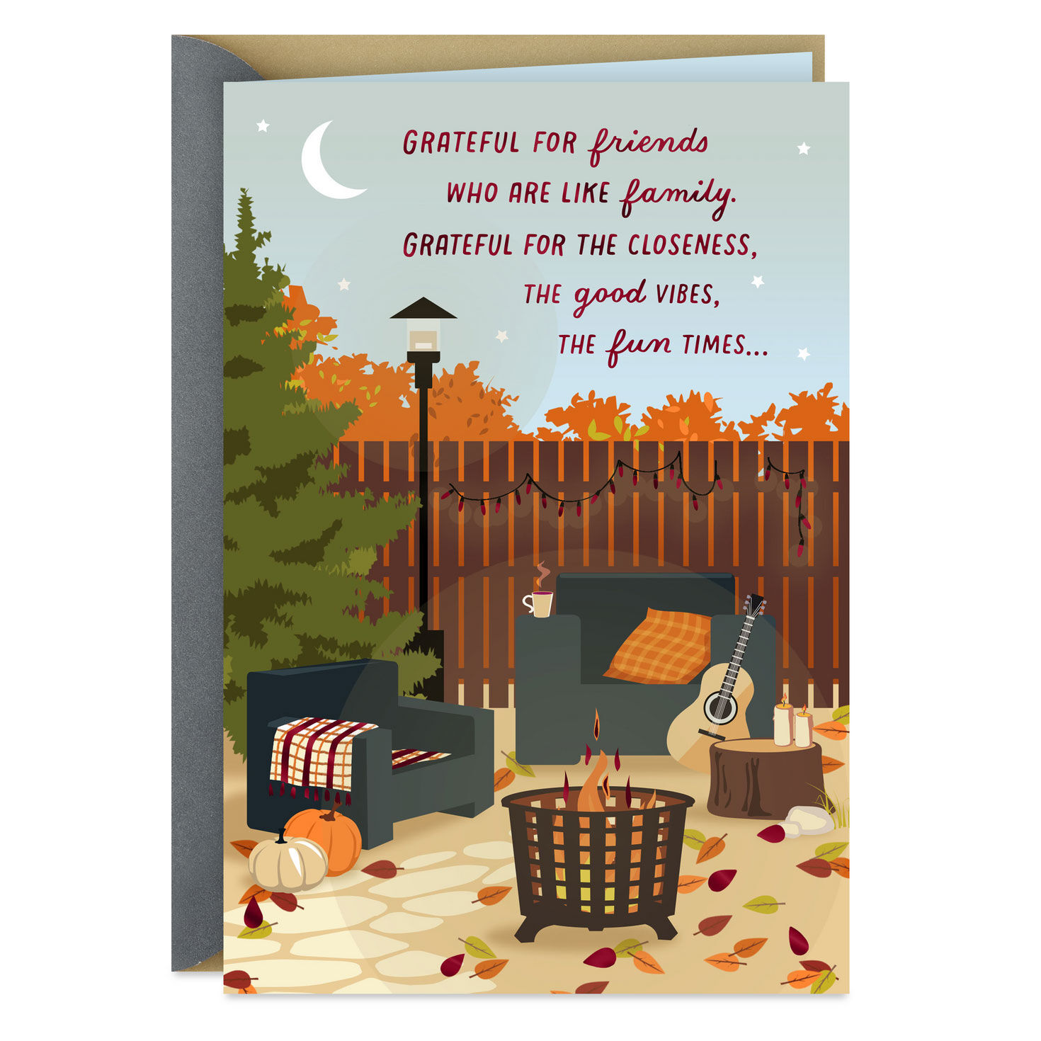 Especially Grateful for You Thanksgiving Card for Friend