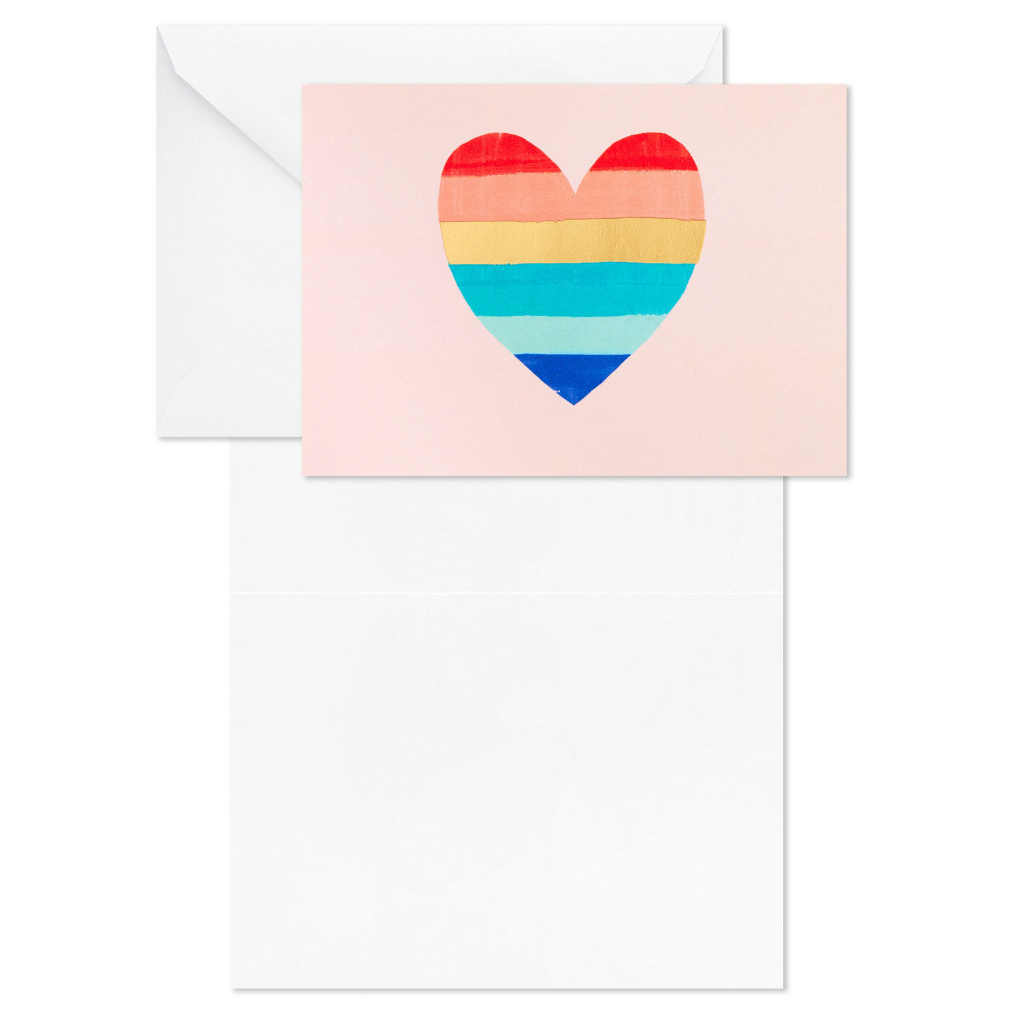 Hearts and Rainbows Assorted Blank Thank-You Notes, Pack of 50, , large image number 3