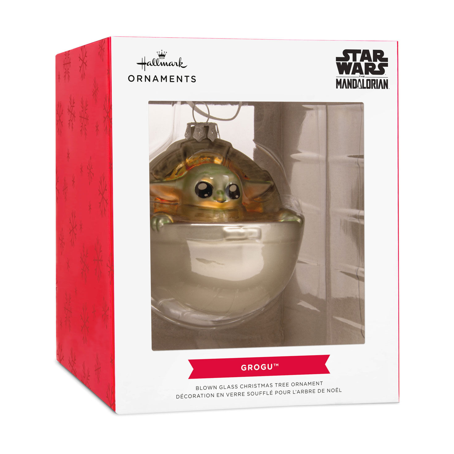 Star Wars: The Mandalorian™ Grogu in Pram Glass Hallmark Ornament for only USD 14.99 | Hallmark