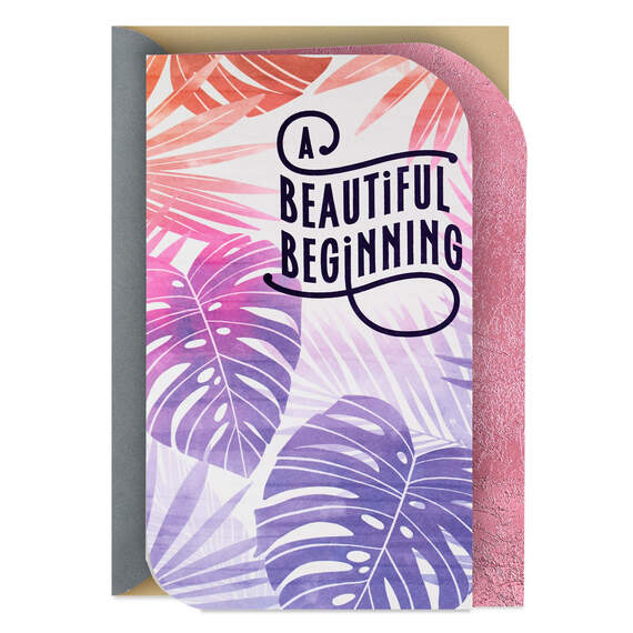 A Beautiful Beginning Wedding Shower Card