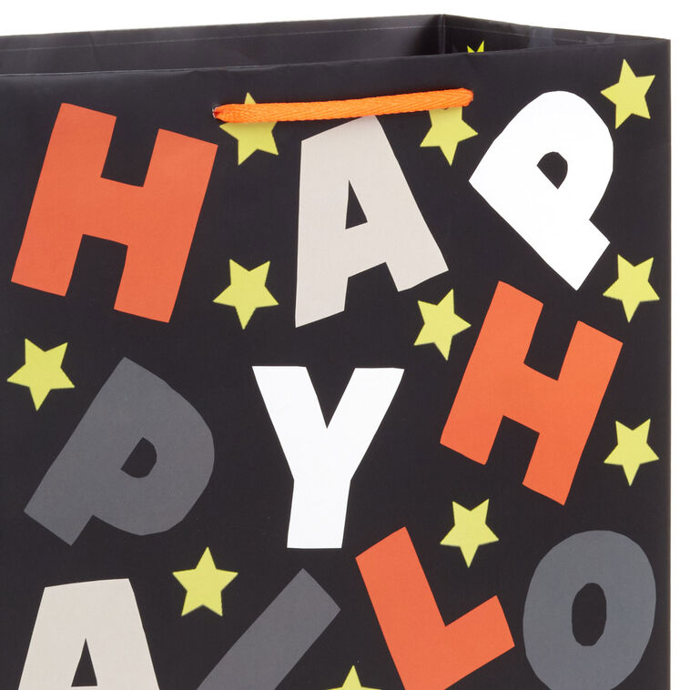 Happy Halloween Letters Large Gift Bag handle detail image number 4