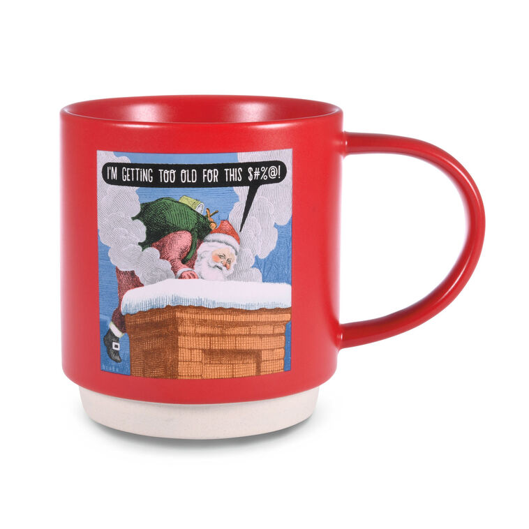 Shoebox Too Old for This Santa Funny Mug, 20 oz.