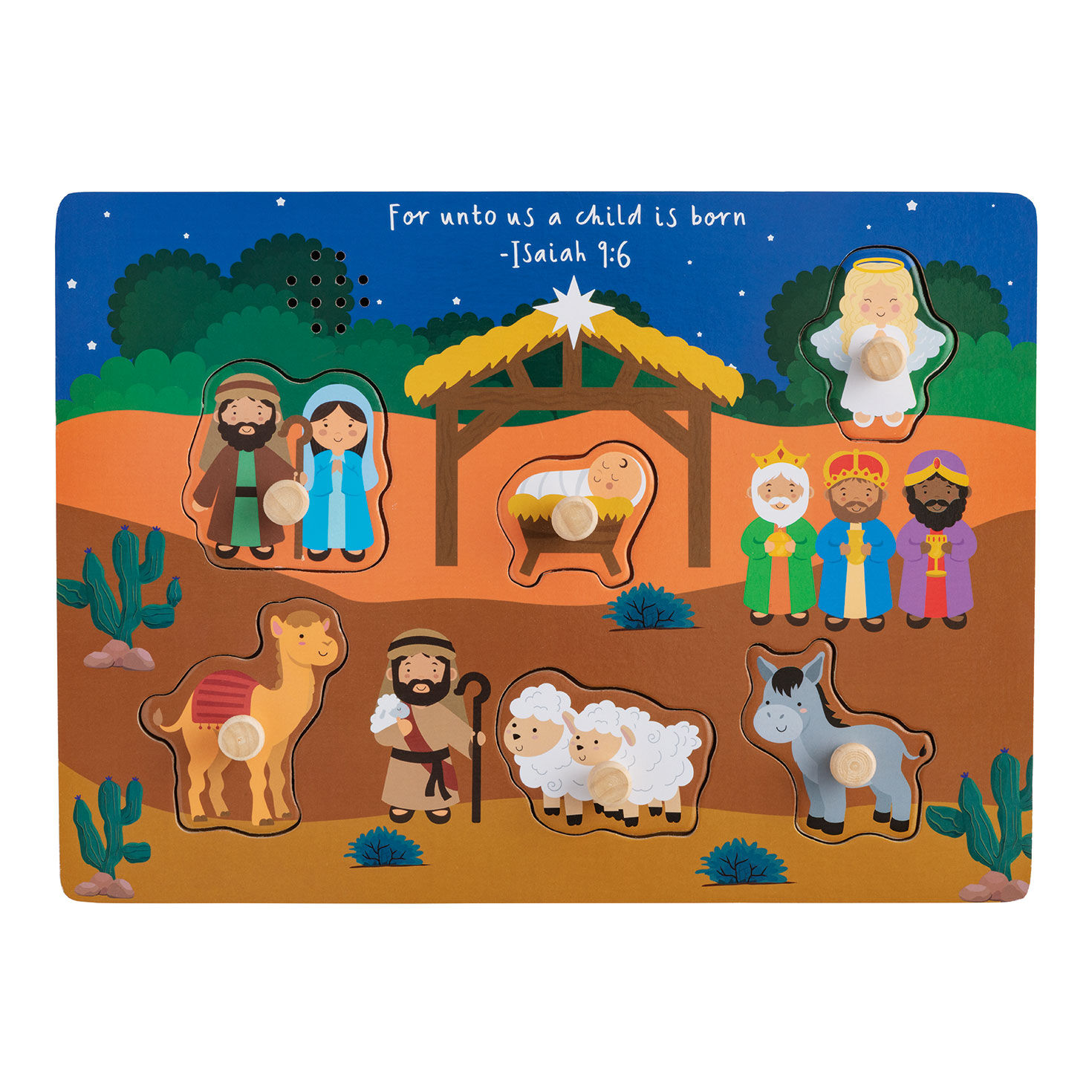 Mud Pie Nativity Wooden Puzzle With Sound for only USD 19.99 | Hallmark
