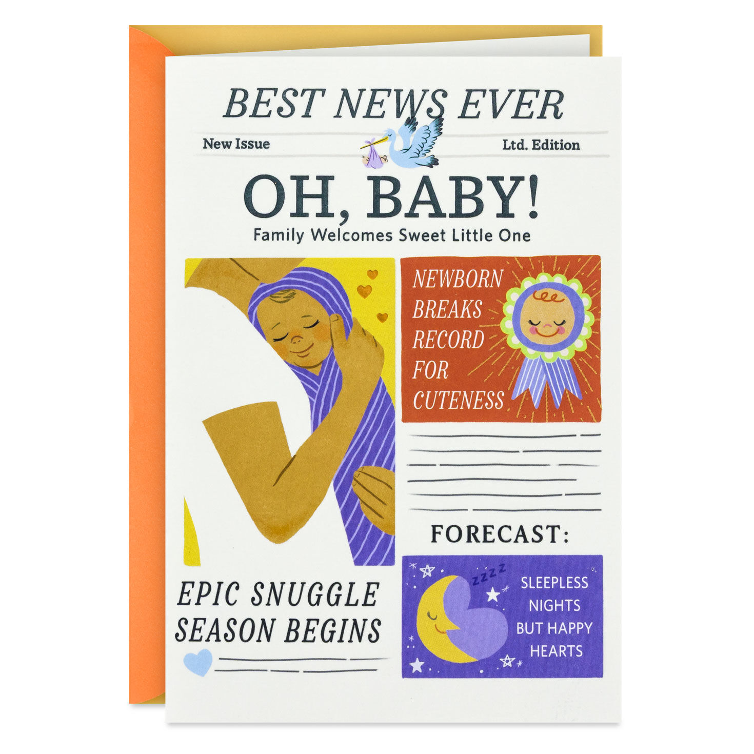 Celebrating Your Awww-mazing News New Baby Card