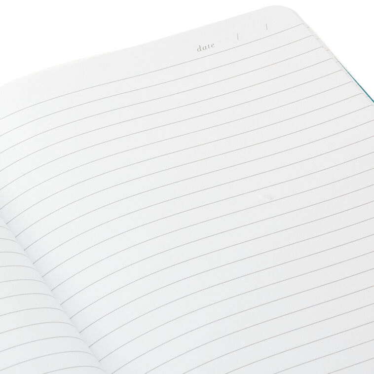 Turquoise Faux Leather Notebook With Pen, , large image number 7