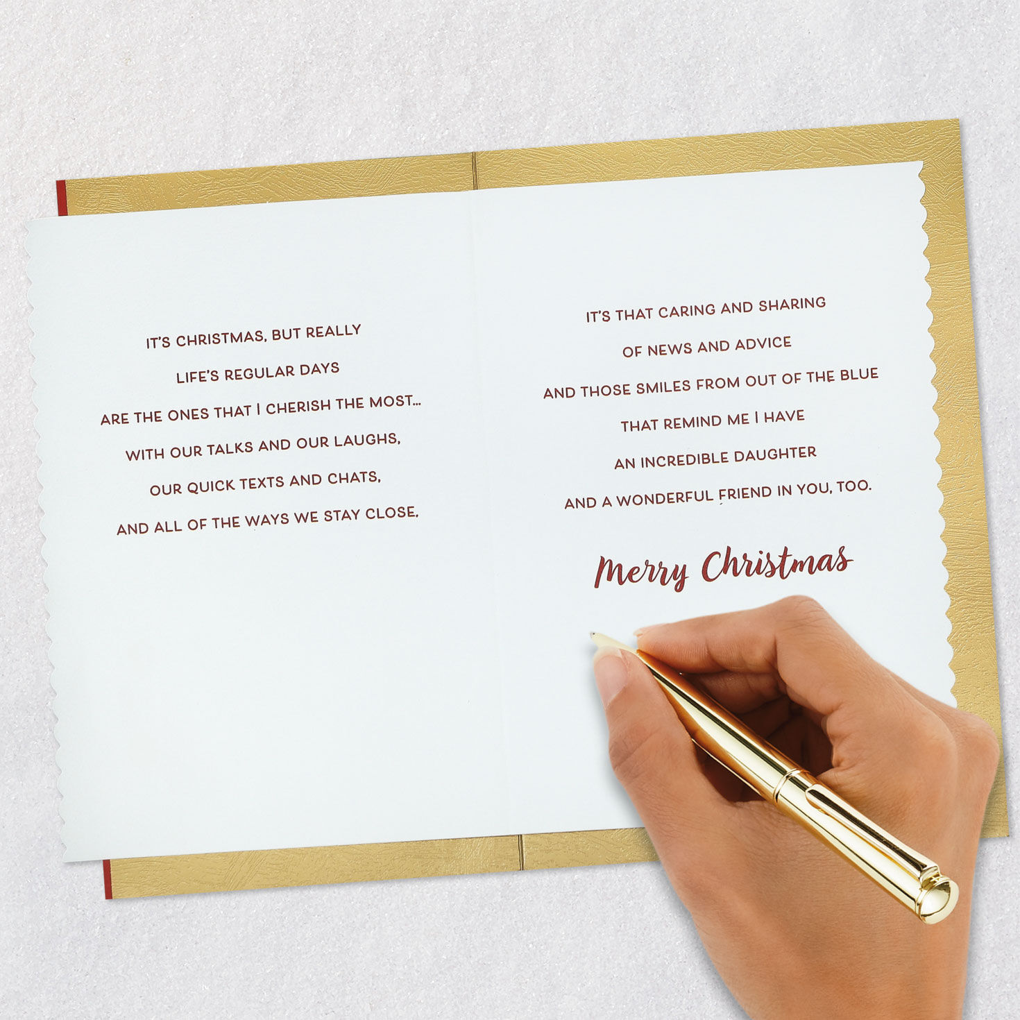 I Love How Close We Are Christmas Card for Daughter, , large image number 7