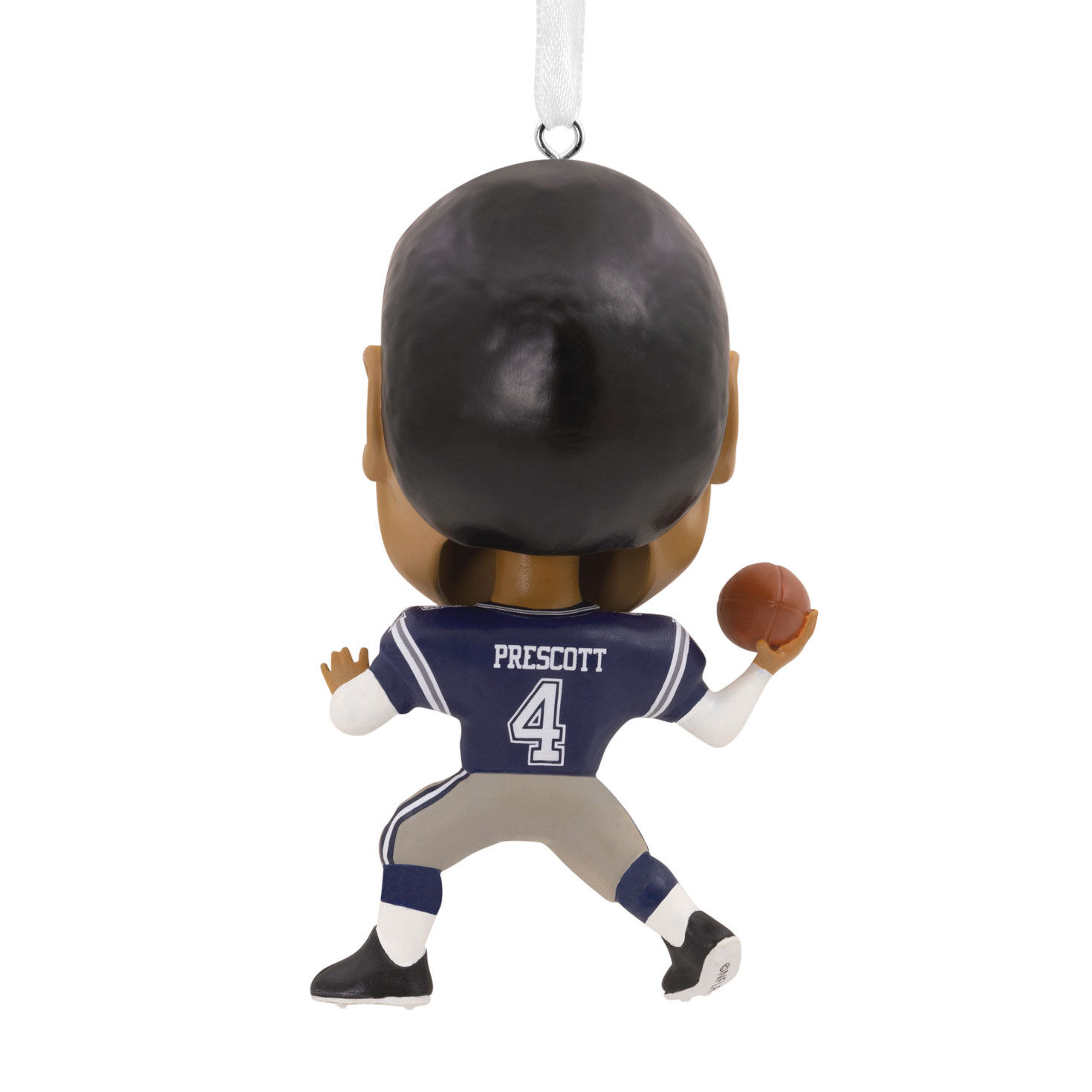 Dak Prescott Bobblehead Christmas Ornament back image number 4