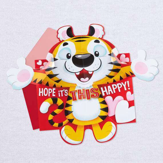 Happy Tiger Musical Pop-Up Valentine's Day Card, , large image number 4