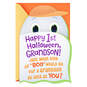 Ghost Peek-a-Boo First Halloween Card for Grandson, , large image number 1