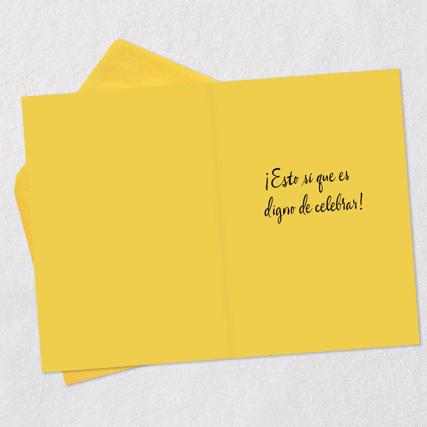 Peacock 99-cent Congratulations Card in Spanish Open card with envelope image number 3