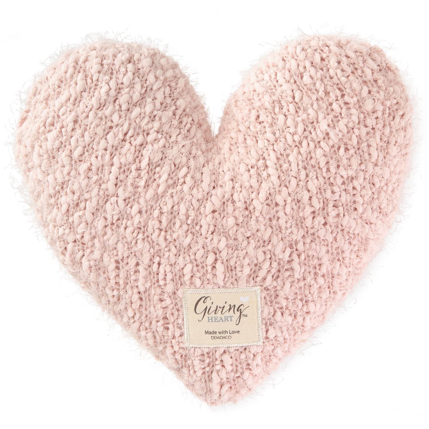 Dusty Pink Giving Heart Pillow Pillows & Blankets Hallmark
