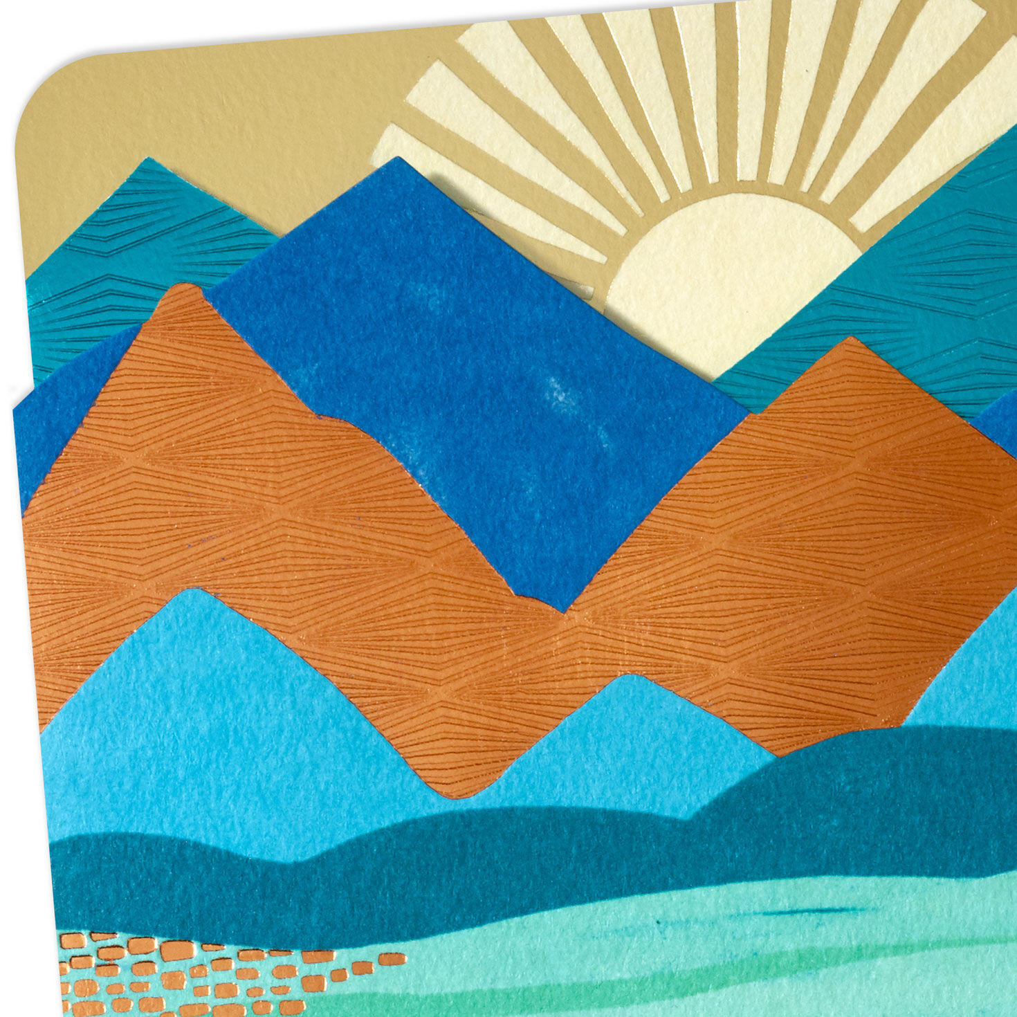 Sun Over Mountains Religious Encouragement Card Card Front Detail image number 5