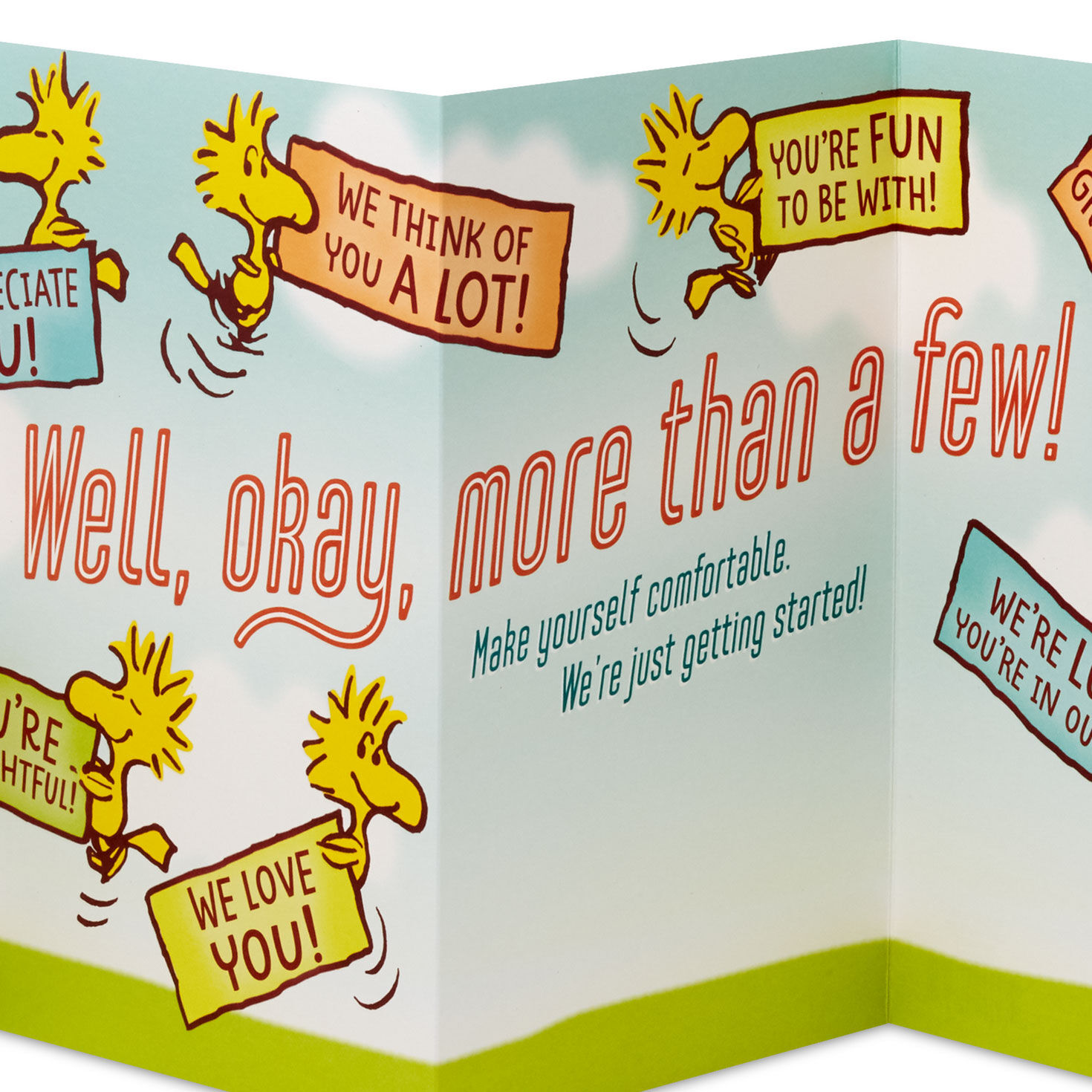 Snoopy and Woodstock Birthday Card for Grandpa Sentiment image number 3